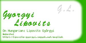 gyorgyi lipovits business card